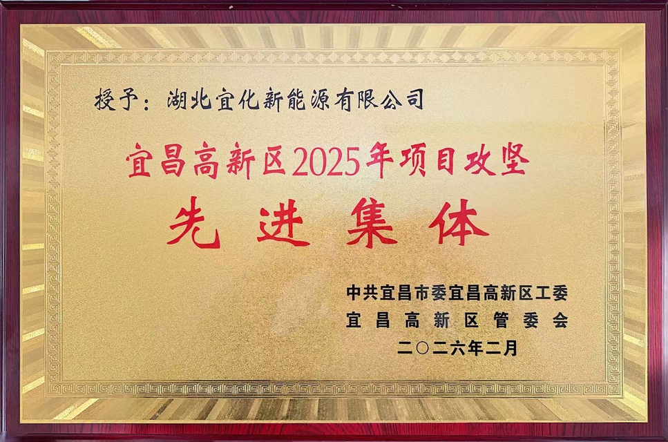 新能源公司榮獲宜昌高新區(qū)2025年項(xiàng)目攻堅(jiān)先進(jìn)集體稱號(hào)